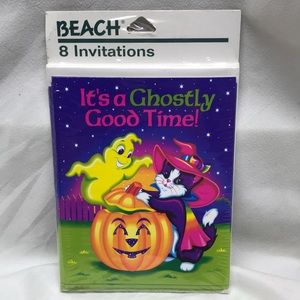 Vintage Lisa Frank Halloween Party Invitations